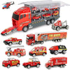 Truck Storage Die-cast Vehicle Transporter Car Set Excavator Dump Truck Digger Backhoe - TheWellBeing4All