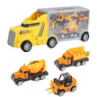 Truck Storage Die-cast Vehicle Transporter Car Set Excavator Dump Truck Digger Backhoe - TheWellBeing4All