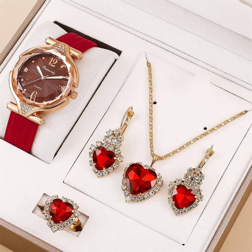 Dazzling Love: Elegant Jewelry Set, the Perfect Luxury Gift for Valentine's and Mother's Day - TheWellBeing4All