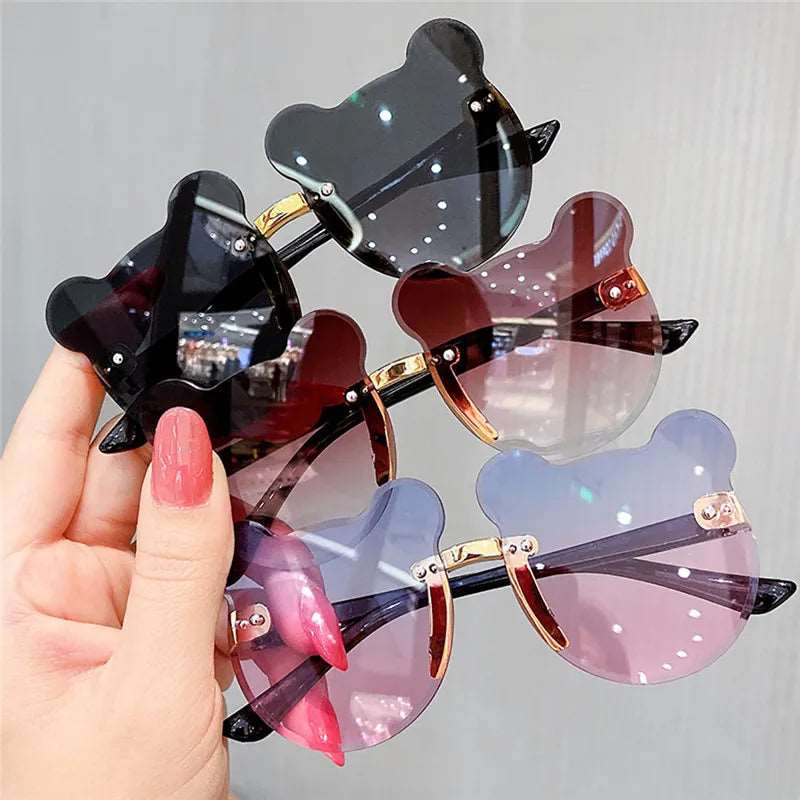 Kids Cute Bear Cartoon Sunglasses - TheWellBeing4All