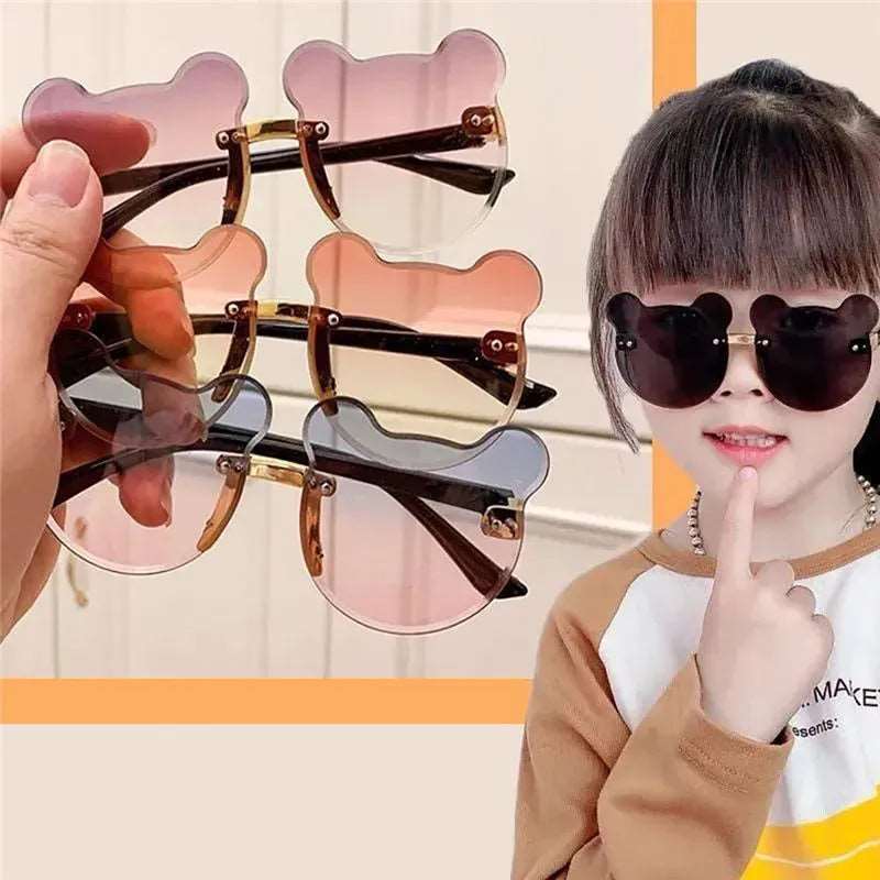 Kids Cute Bear Cartoon Sunglasses - TheWellBeing4All