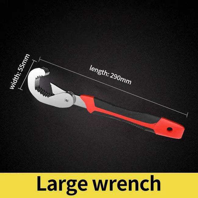 Multifunctional Universal Pipeline High Carbon Steel Wrench Set Manual Hardware Grip Tool - TheWellBeing4All