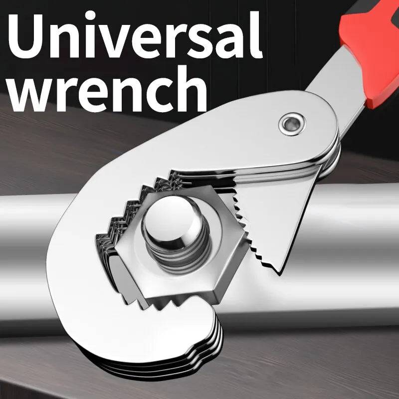 Multifunctional Universal Pipeline High Carbon Steel Wrench Set Manual Hardware Grip Tool - TheWellBeing4All