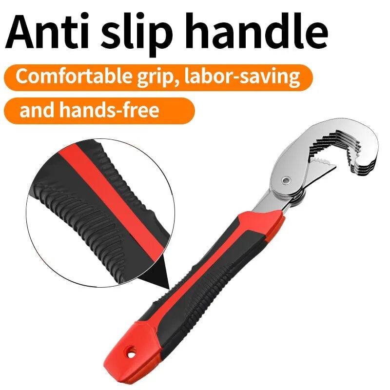 Multifunctional Universal Pipeline High Carbon Steel Wrench Set Manual Hardware Grip Tool - TheWellBeing4All