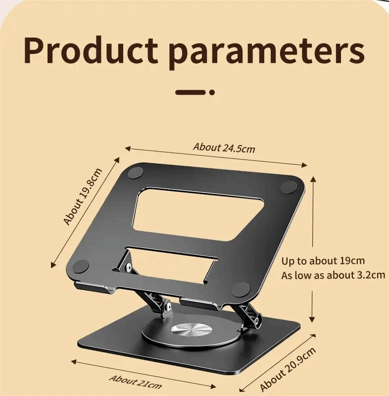 Portable Foldable Rotatable Laptop & Book Stand - TheWellBeing4All