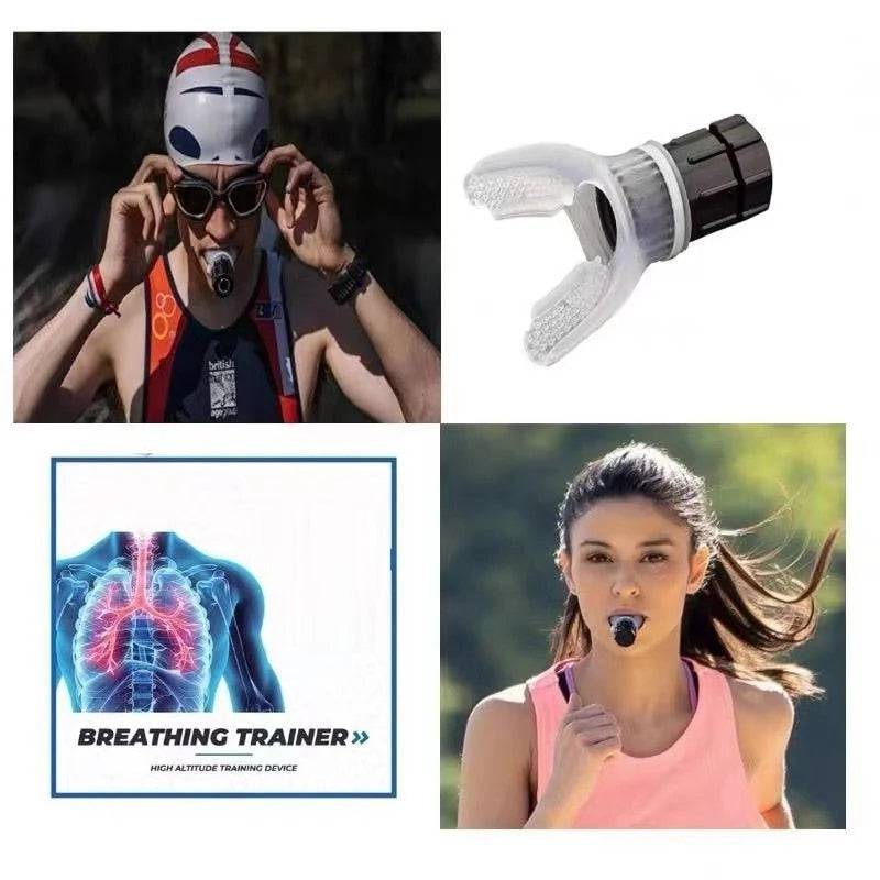 Breathing Trainer Lung Respirator Fitness Equipment Respiratory Silicone High Altitude Training Outdoor Expiratory - TheWellBeing4All