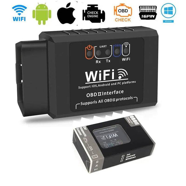 Scanner for iPhone IOS /Android Auto OBDII OBD 2 ODB II ELM 327 V1.5 WI-FI Code Reader Diagnostic Tool - TheWellBeing4All