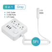 Ultra Thin Flat Extension Cord & Flat Plug Power Strip with USB Ports - TheWellBeing4All