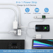 Ultra Thin Flat Extension Cord & Flat Plug Power Strip with USB Ports - TheWellBeing4All