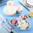 Cartoon Baby Bowl Tableware Set Wheat Straw Children's Dishes Kids Feeding set - TheWellBeing4All