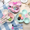 Cartoon Baby Bowl Tableware Set Wheat Straw Children's Dishes Kids Feeding set - TheWellBeing4All