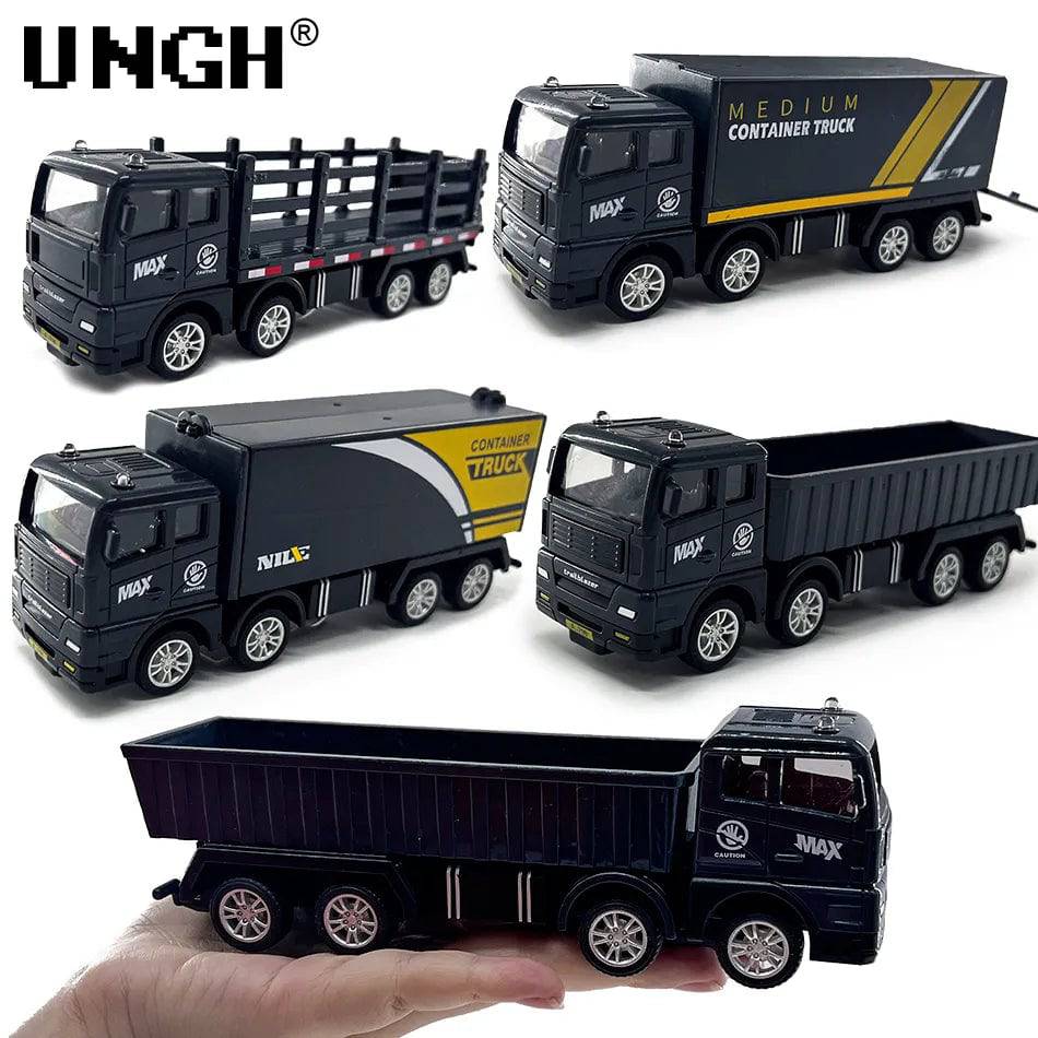 Container Truck Freight Vehicle Children Kids Pull Back Car Model Educational Toys for Boy Game Gift - TheWellBeing4All