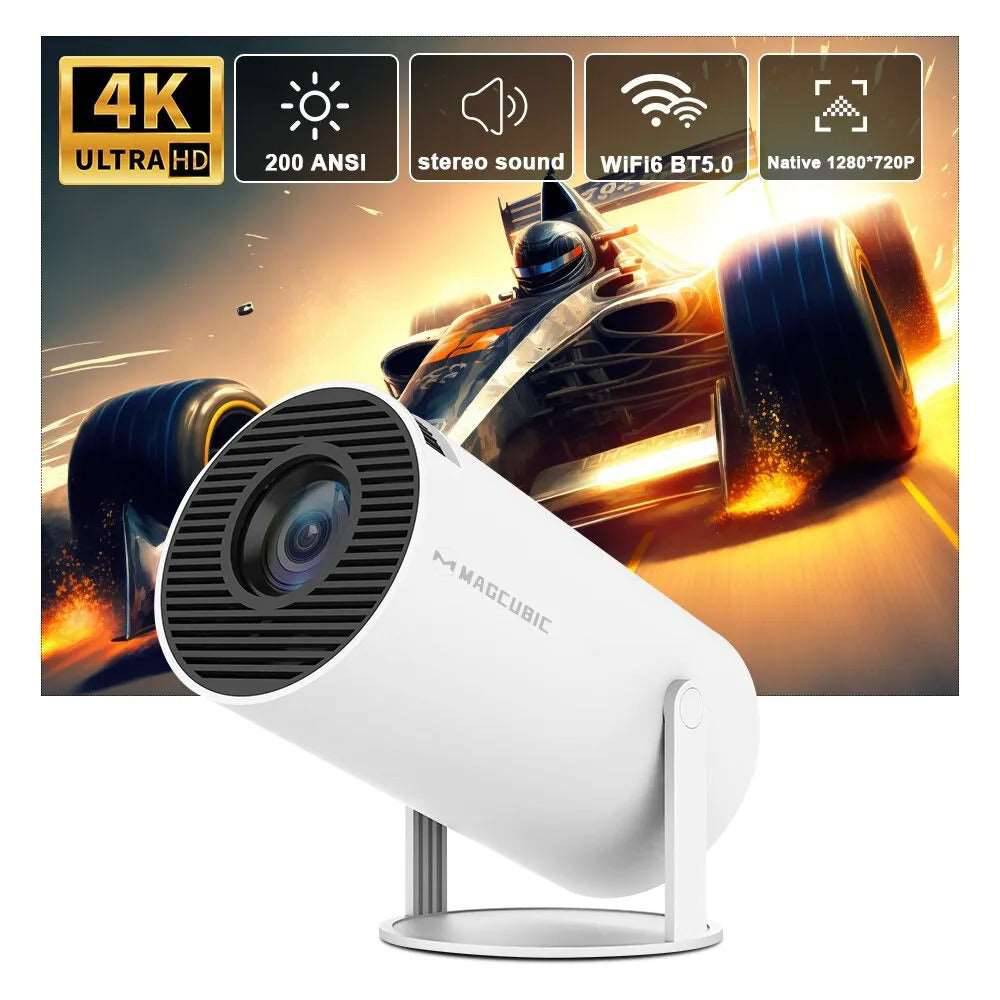 4K Android 11 Dual Wifi Projector Home Cinema Outdoor Projetor - TheWellBeing4All