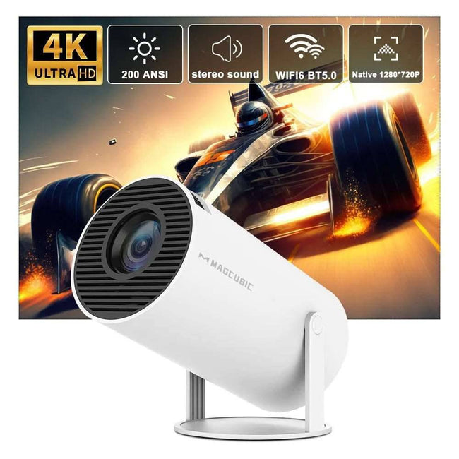 4K Android 11 Dual Wifi Projector Home Cinema Outdoor Projetor - TheWellBeing4All