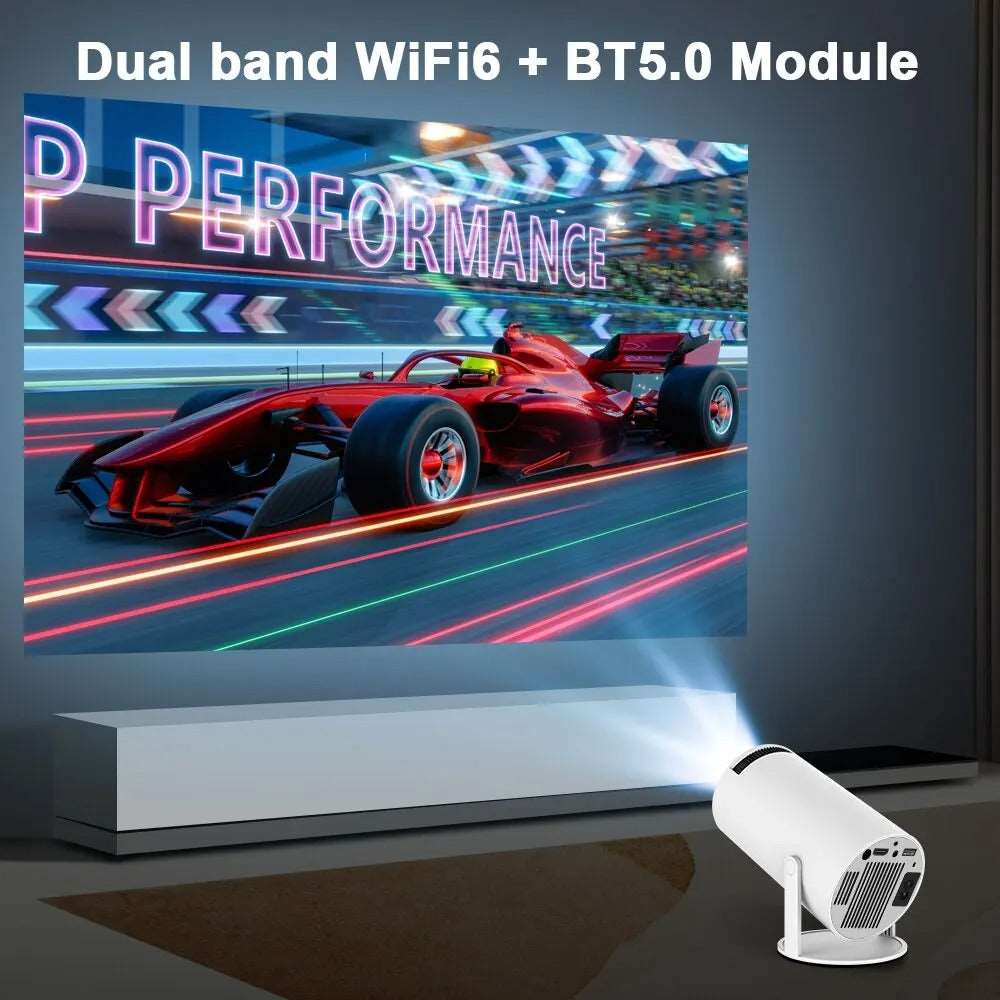 4K Android 11 Dual Wifi Projector Home Cinema Outdoor Projetor - TheWellBeing4All