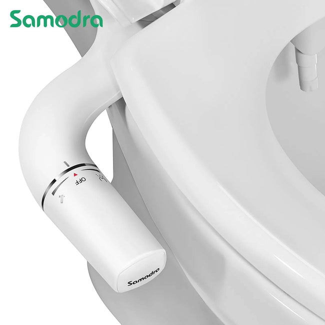 Bidet Attachment Ultra-Slim Toilet Seat Attachment Dual Nozzle - TheWellBeing4All