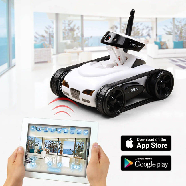 HappyCow 777-272 WiFi FPV RC Tank with Camera - Remote Controlled Crawler for Kids - TheWellBeing4All