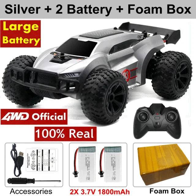 2WD Remote Control Toy RC Car Electric High Speed Off Road Racing All Terrain Drift Trucks - TheWellBeing4All