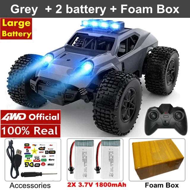 2WD Remote Control Toy RC Car Electric High Speed Off Road Racing All Terrain Drift Trucks - TheWellBeing4All