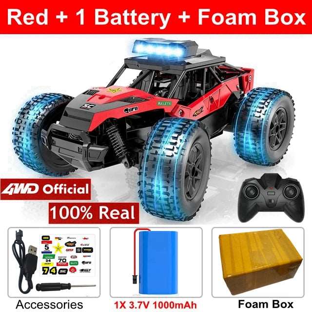 2WD Remote Control Toy RC Car Electric High Speed Off Road Racing All Terrain Drift Trucks - TheWellBeing4All