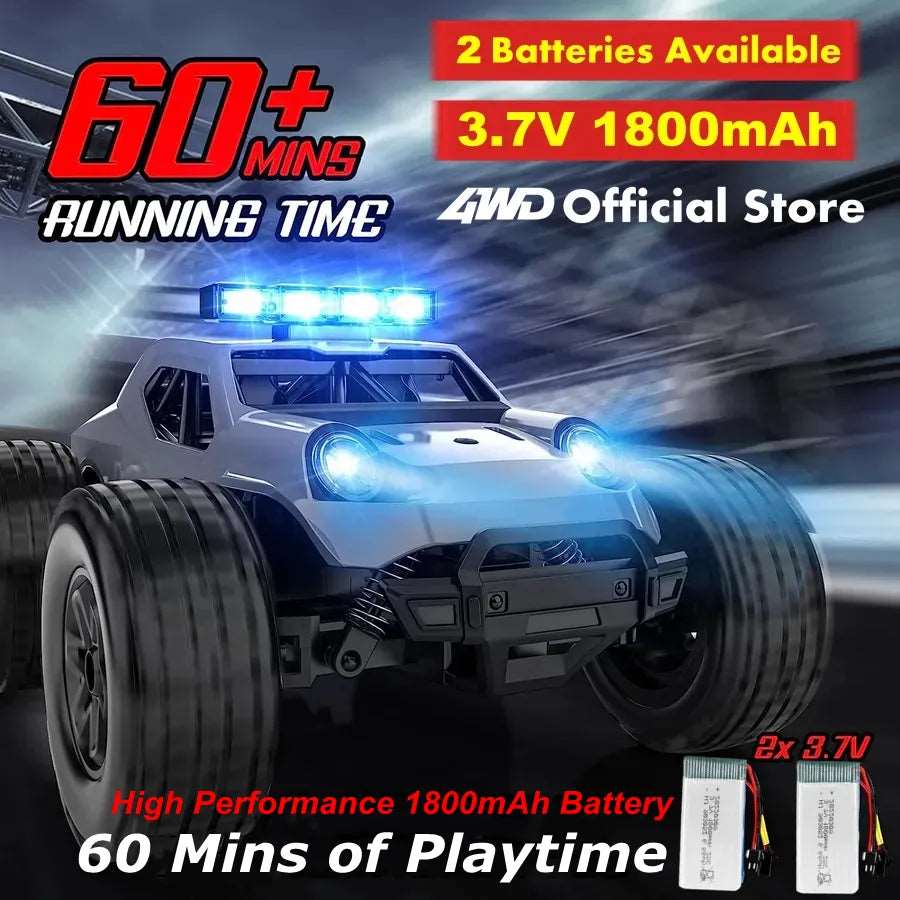 2WD Remote Control Toy RC Car Electric High Speed Off Road Racing All Terrain Drift Trucks - TheWellBeing4All