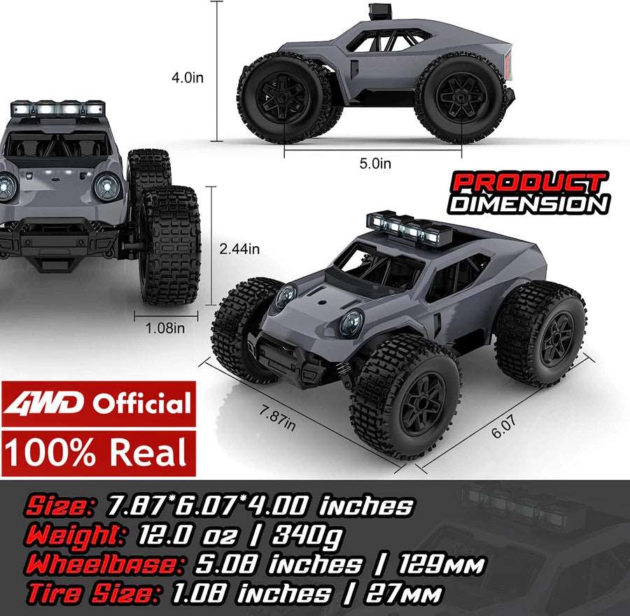 2WD Remote Control Toy RC Car Electric High Speed Off Road Racing All Terrain Drift Trucks - TheWellBeing4All