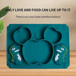 Silicone Dinner Plate Infant Training Food Bowl Integrated Suction Bowl Tableware - TheWellBeing4All