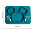 Silicone Dinner Plate Infant Training Food Bowl Integrated Suction Bowl Tableware - TheWellBeing4All