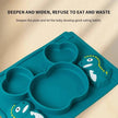 Silicone Dinner Plate Infant Training Food Bowl Integrated Suction Bowl Tableware - TheWellBeing4All