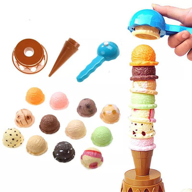 Simulation Food Kitchen Toy Ice Cream Stack Up Play Kids Pretend Play Toys Educational Toys - TheWellBeing4All