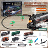 Electric Variety Railcar Retro Steam Train Model Puzzle Assembly Toys Railway Track Set - TheWellBeing4All