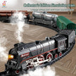 Electric Variety Railcar Retro Steam Train Model Puzzle Assembly Toys Railway Track Set - TheWellBeing4All