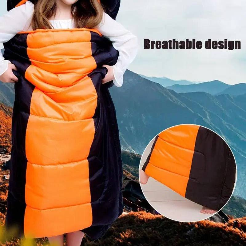 USB Heated Sleeping Bag Winter Warm Camping Sleeping Bag 3 Gears Temperature Heating Pad With Compression Bag For Hiking - TheWellBeing4All