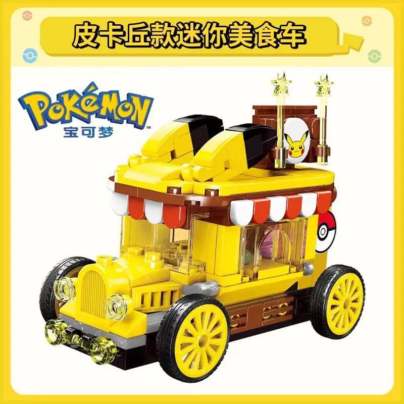 Tomy Anime Japanese Pokemon Pikachu Mini Cartoon Elf Ball Car Food Truck - TheWellBeing4All