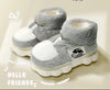 Winter Warm Shoes Plush Lining Indoor Slippers Couples Platform Heel High Top Snow Boots - TheWellBeing4All