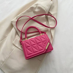 Plaid PU Leather Shoulder Bag - TheWellBeing4All