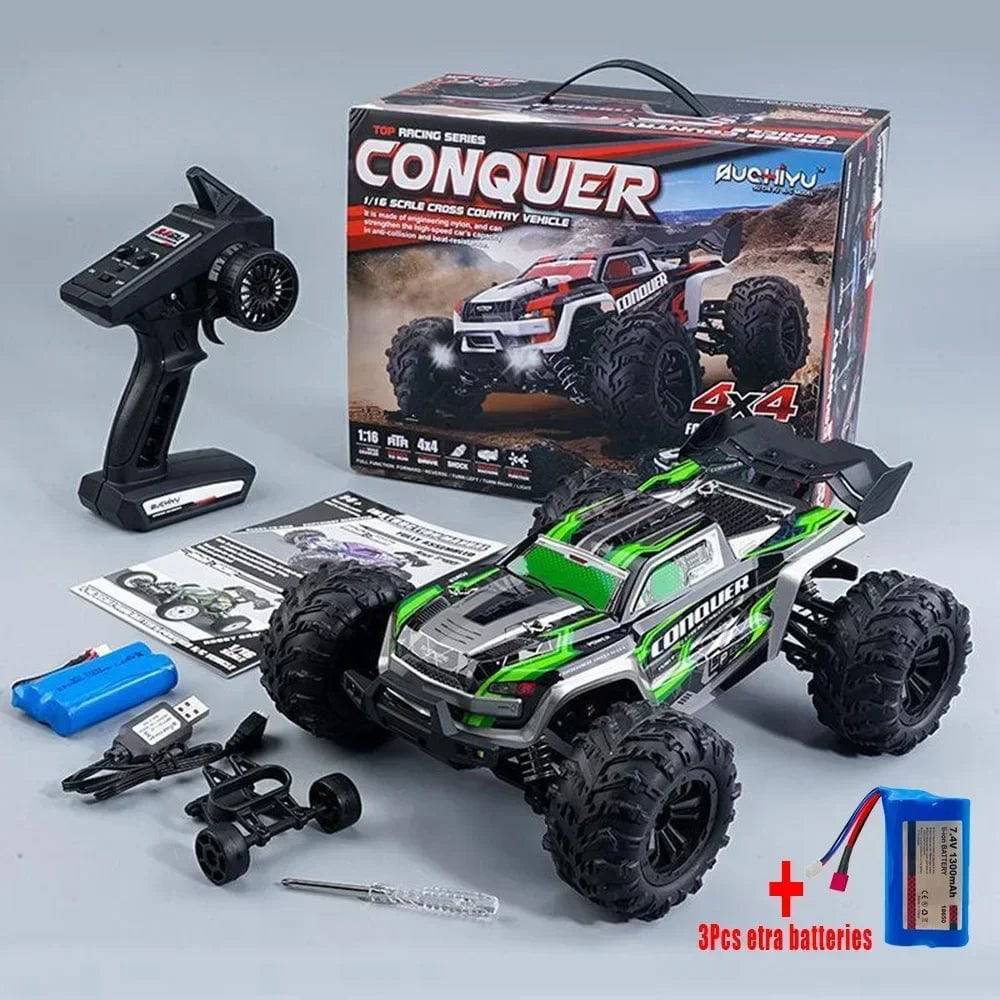 Large RC Cars 50km/h High Speed RC Cars Toys for Boys Remote Control Car 2.4G 4WD Off Road Monster Truck - TheWellBeing4All