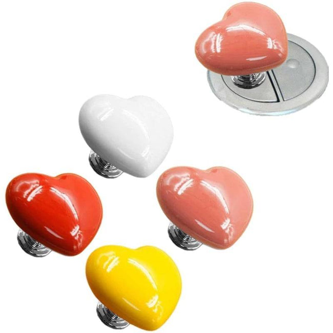 Heart Shape Toilet Press Button - TheWellBeing4All