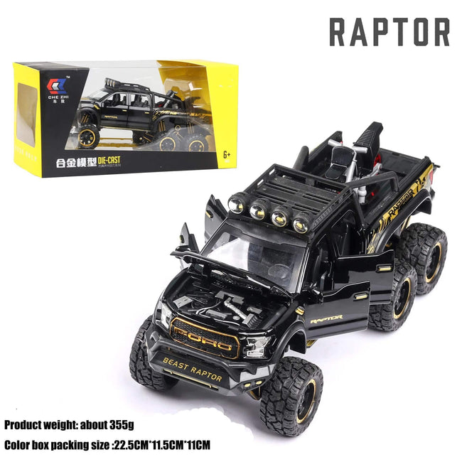 RAPTOR Alloy Car Model Diecast Car Off-road Vehicle Toys - TheWellBeing4All