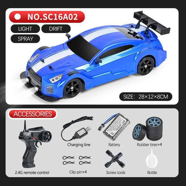 2.4G Drift Rc Cars 4WD RC Drift Car Toy Remote Control GTR  Vehicle Car RC Racing Car Toys - TheWellBeing4All