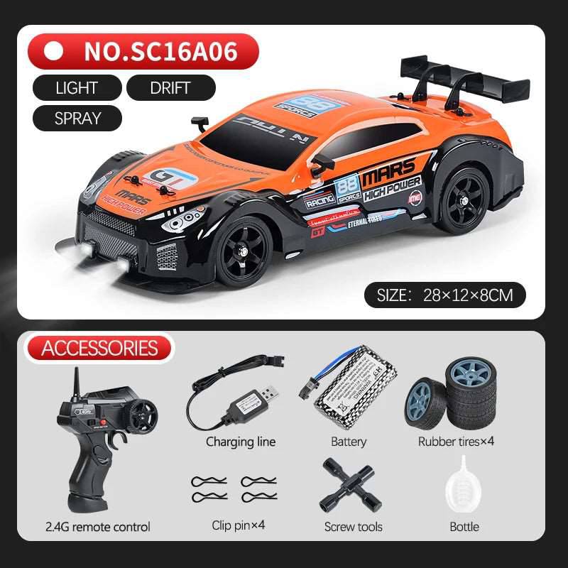 2.4G Drift Rc Cars 4WD RC Drift Car Toy Remote Control GTR  Vehicle Car RC Racing Car Toys - TheWellBeing4All