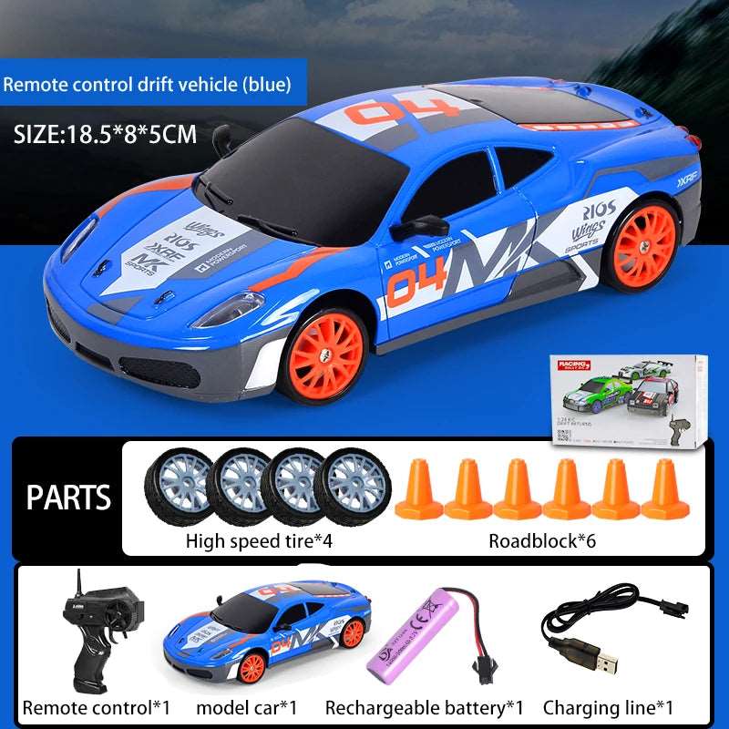 2.4G Drift Rc Cars 4WD RC Drift Car Toy Remote Control GTR  Vehicle Car RC Racing Car Toys - TheWellBeing4All