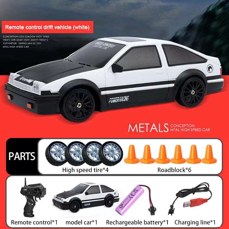 2.4G Drift Rc Cars 4WD RC Drift Car Toy Remote Control GTR  Vehicle Car RC Racing Car Toys - TheWellBeing4All