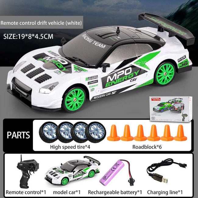 2.4G Drift Rc Cars 4WD RC Drift Car Toy Remote Control GTR  Vehicle Car RC Racing Car Toys - TheWellBeing4All