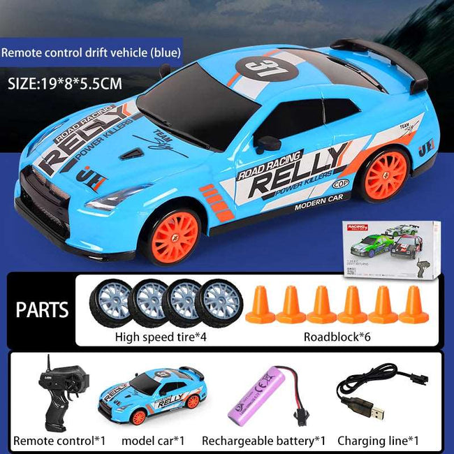 2.4G Drift Rc Cars 4WD RC Drift Car Toy Remote Control GTR  Vehicle Car RC Racing Car Toys - TheWellBeing4All