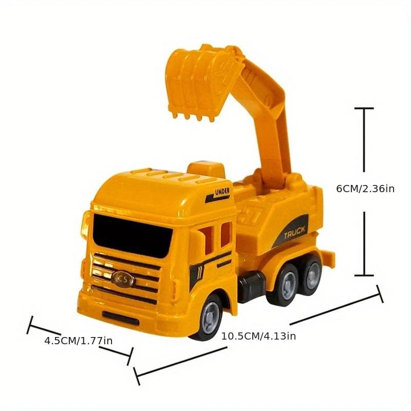 Plastic Construction Excavator Tractor Dump Fire Truck Bulldozer Models Kids - TheWellBeing4All