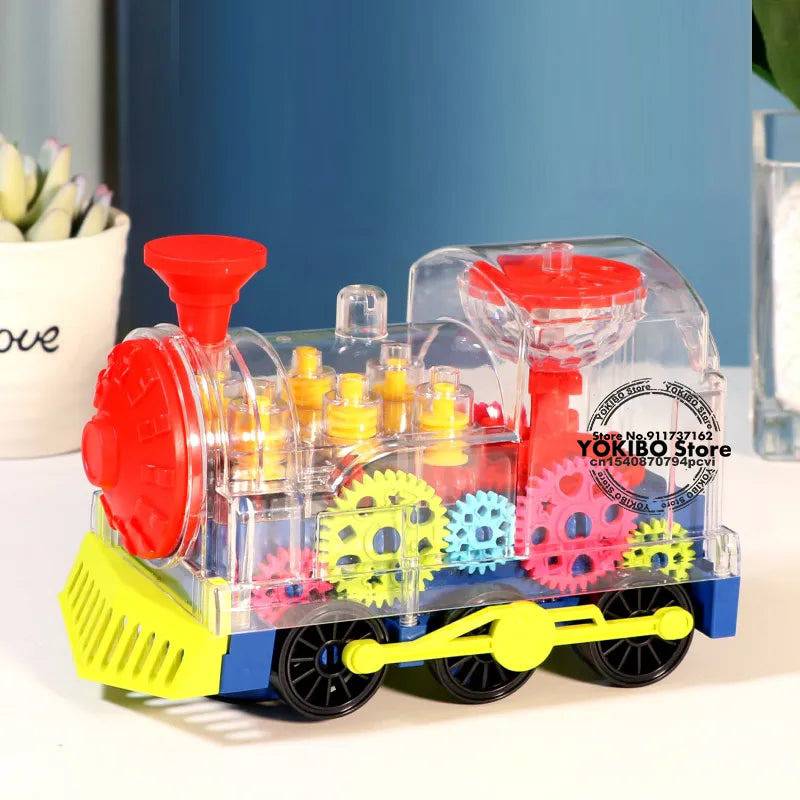 Electric Train Toy for Kids Toddlers Crawling Train with Light  Sound Music Early Educational Toys - TheWellBeing4All