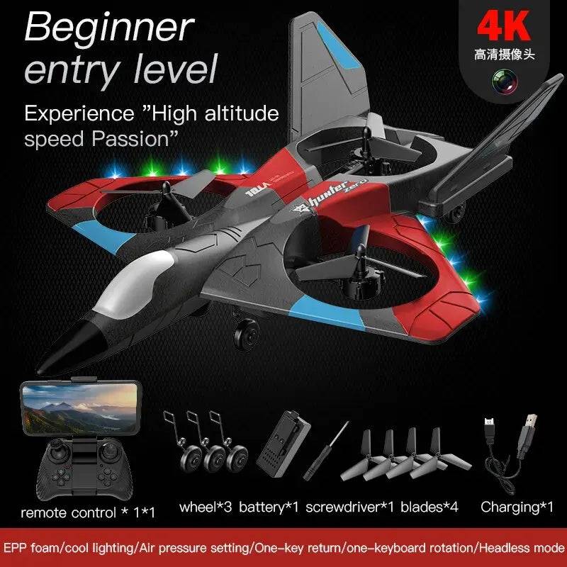 Glider Plane Remote Control RC Airplane 2.4G Fighter with Camera Helicopter Kids Toys - TheWellBeing4All