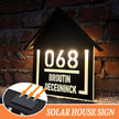 Solar House Address Sign - Customizable - TheWellBeing4All