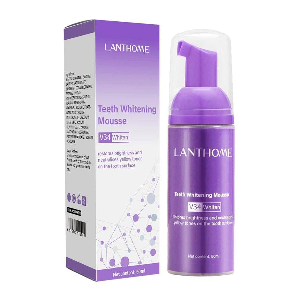 Toothpaste Mousse V34 - Your Solution to Teeth Cleaning, Whitening, and Stain Removal - TheWellBeing4All